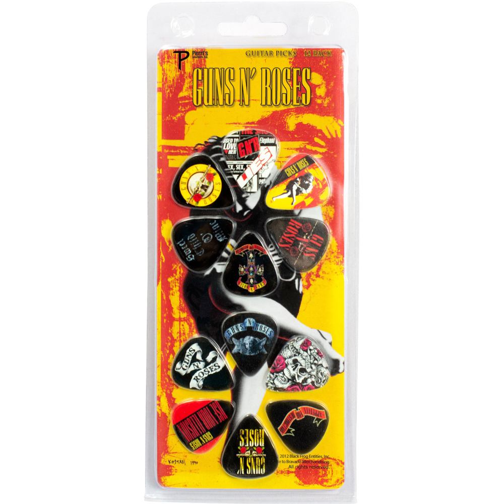 Guns N' Roses - Album Covers 12Pack Plectrum - Black/Multicolours